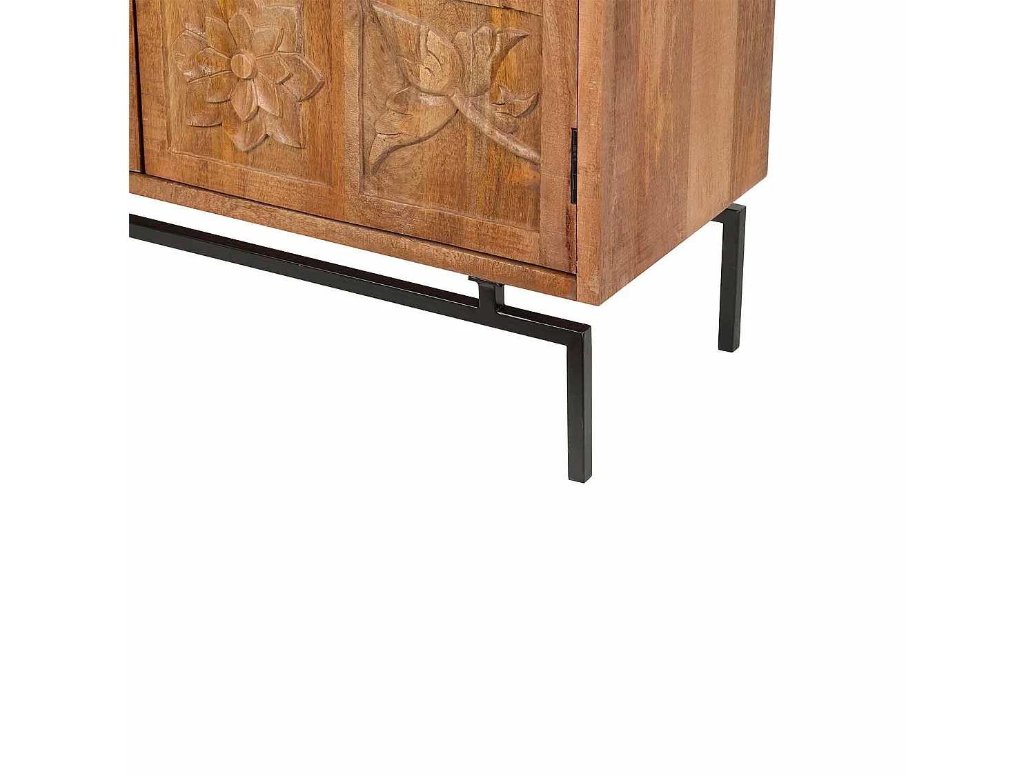 Buffet sculpté 2 portes | Manguier Sculture