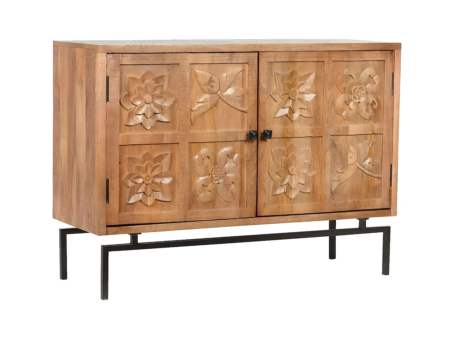 Buffet sculpté 2 portes | Manguier Sculture