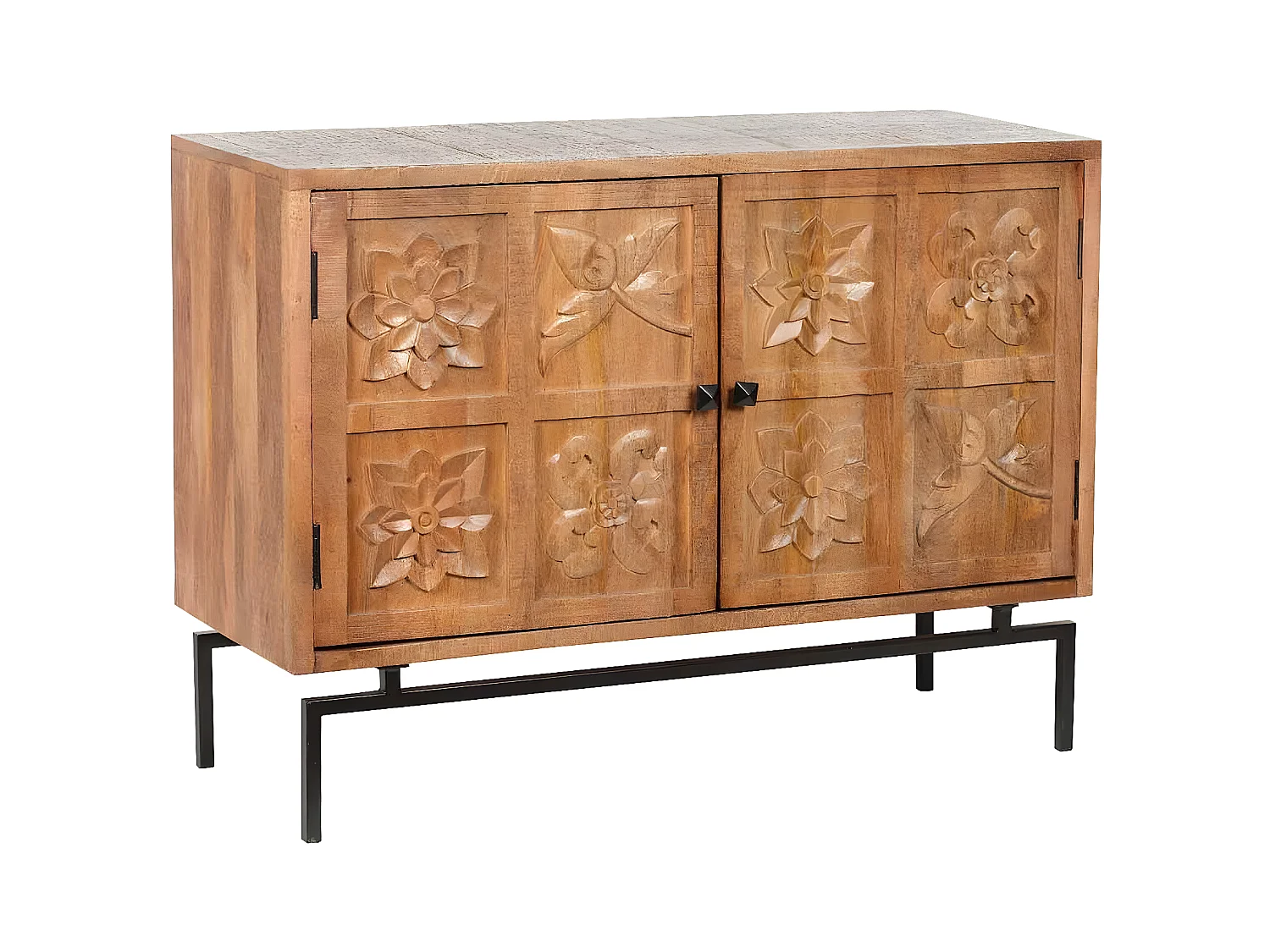 Buffet sculpté 2 portes | Manguier Sculture