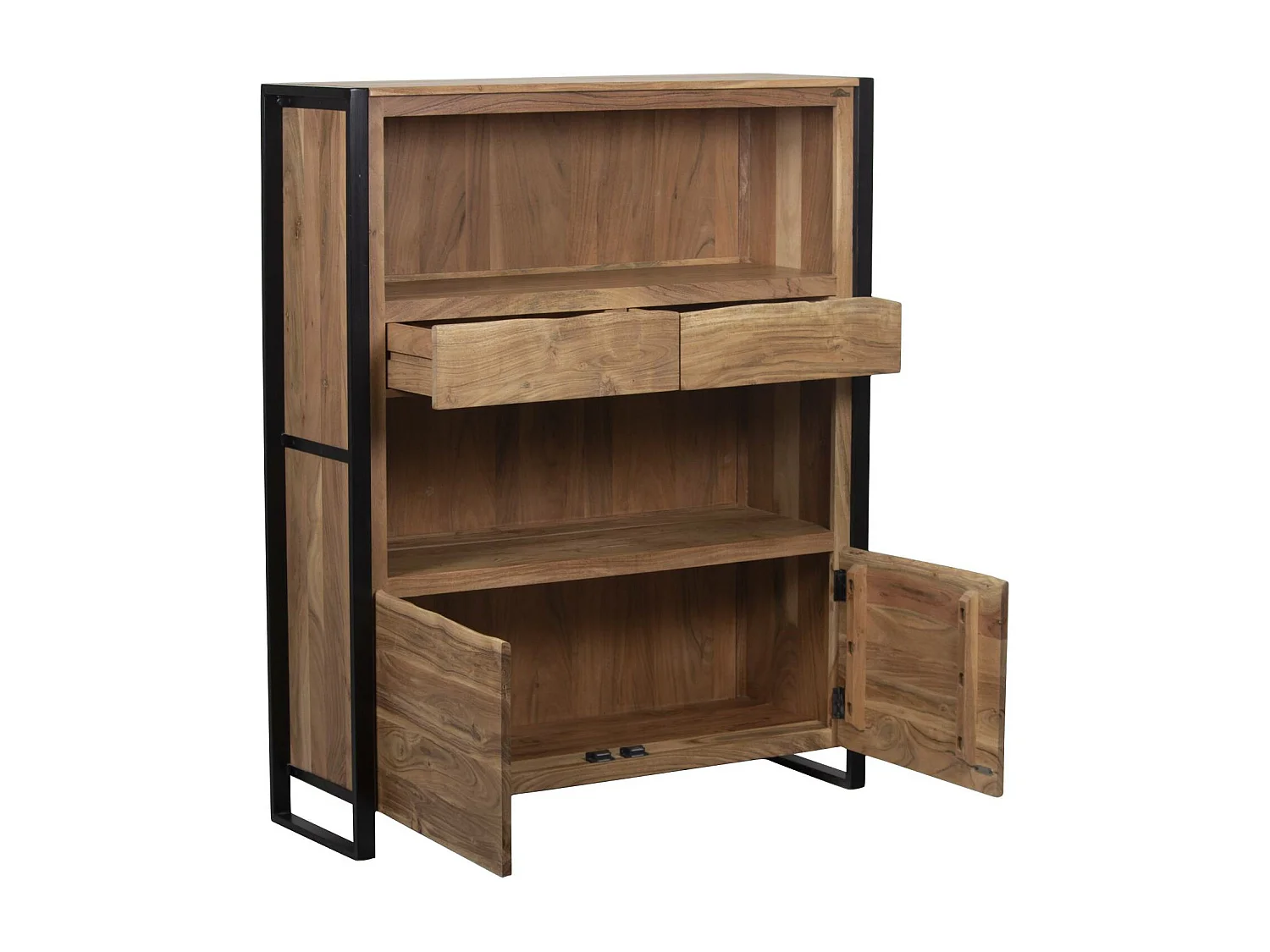 Buffet haut 2 portes 2 tiroirs | Acacia Bunting