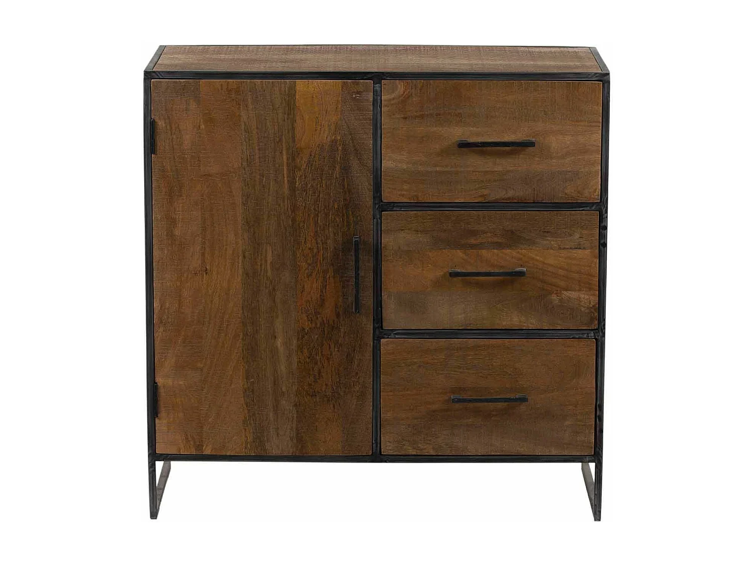 Buffet 1 porte 3 tiroirs | Manguier Stockholm