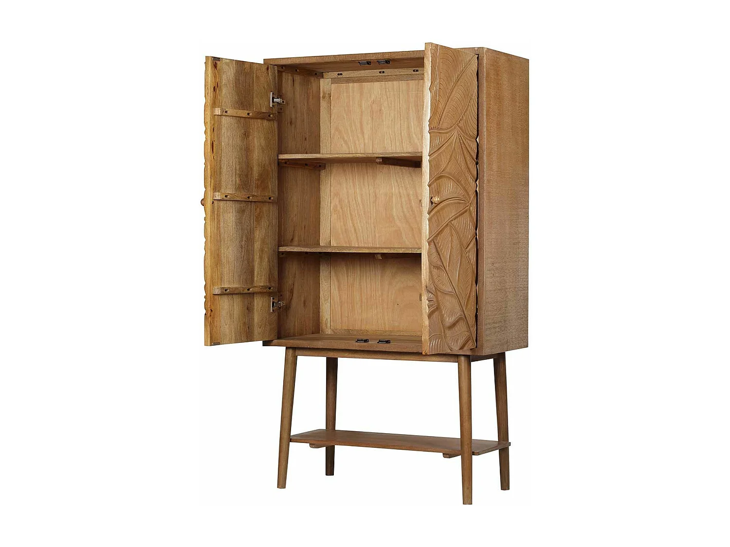 Buffet haut sculpté 2 portes | Manguier Floria