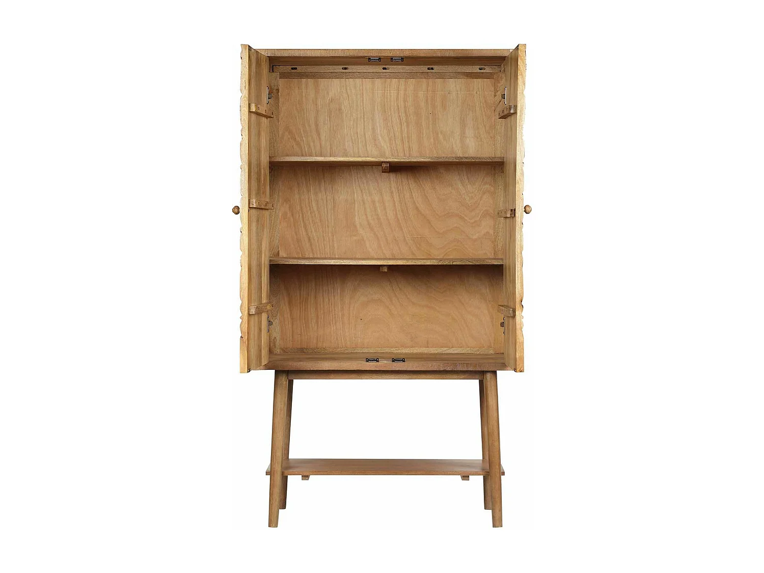 Buffet haut sculpté 2 portes | Manguier Floria