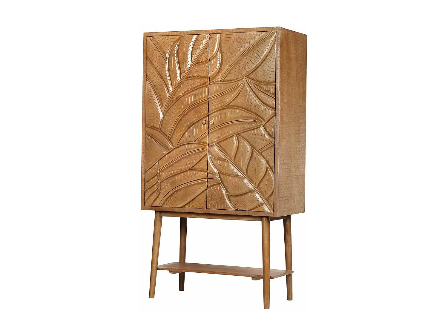 Buffet haut sculpté 2 portes | Manguier Floria