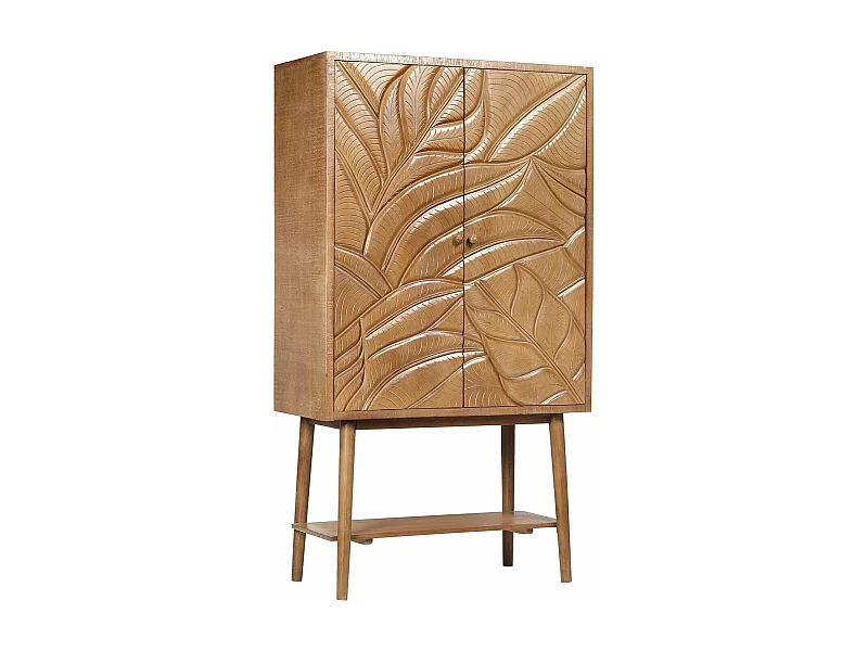 Buffet haut sculpté 2 portes | Manguier Floria