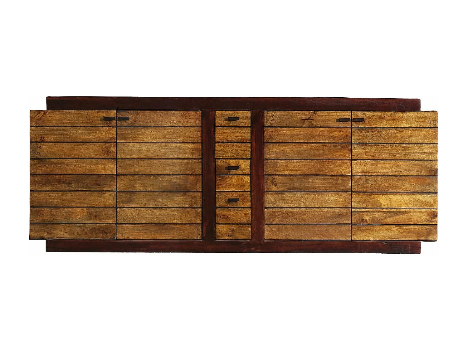 Buffet bois bicolore GM 4P 3T | Manguier Herods