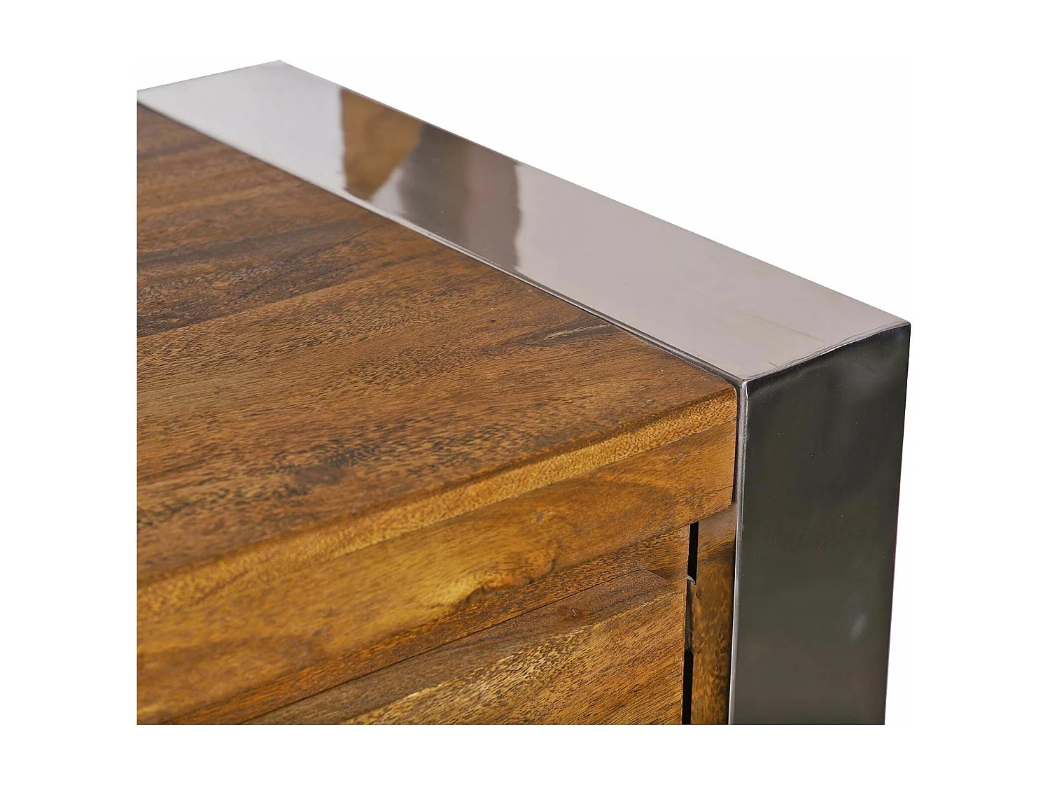 Buffet 3 portes 4 tiroirs GM | Acacia Stainless III