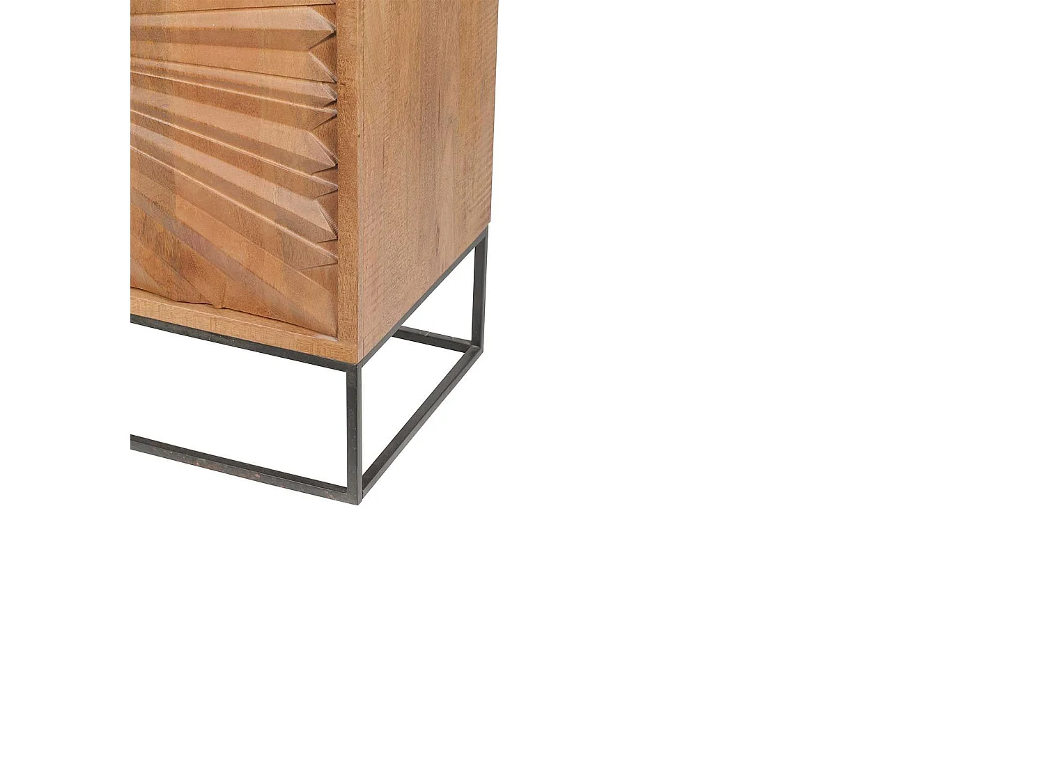 Bahut 2 portes sculptées | Manguier Solaris