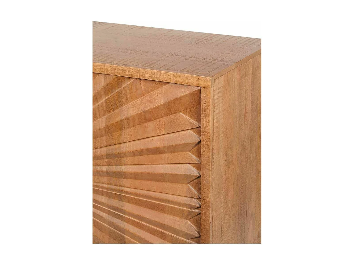 Bahut 2 portes sculptées | Manguier Solaris