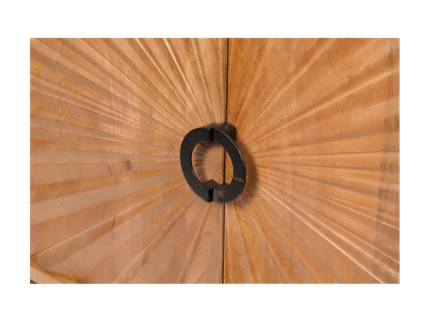 Bahut 2 portes sculptées | Manguier Solaris