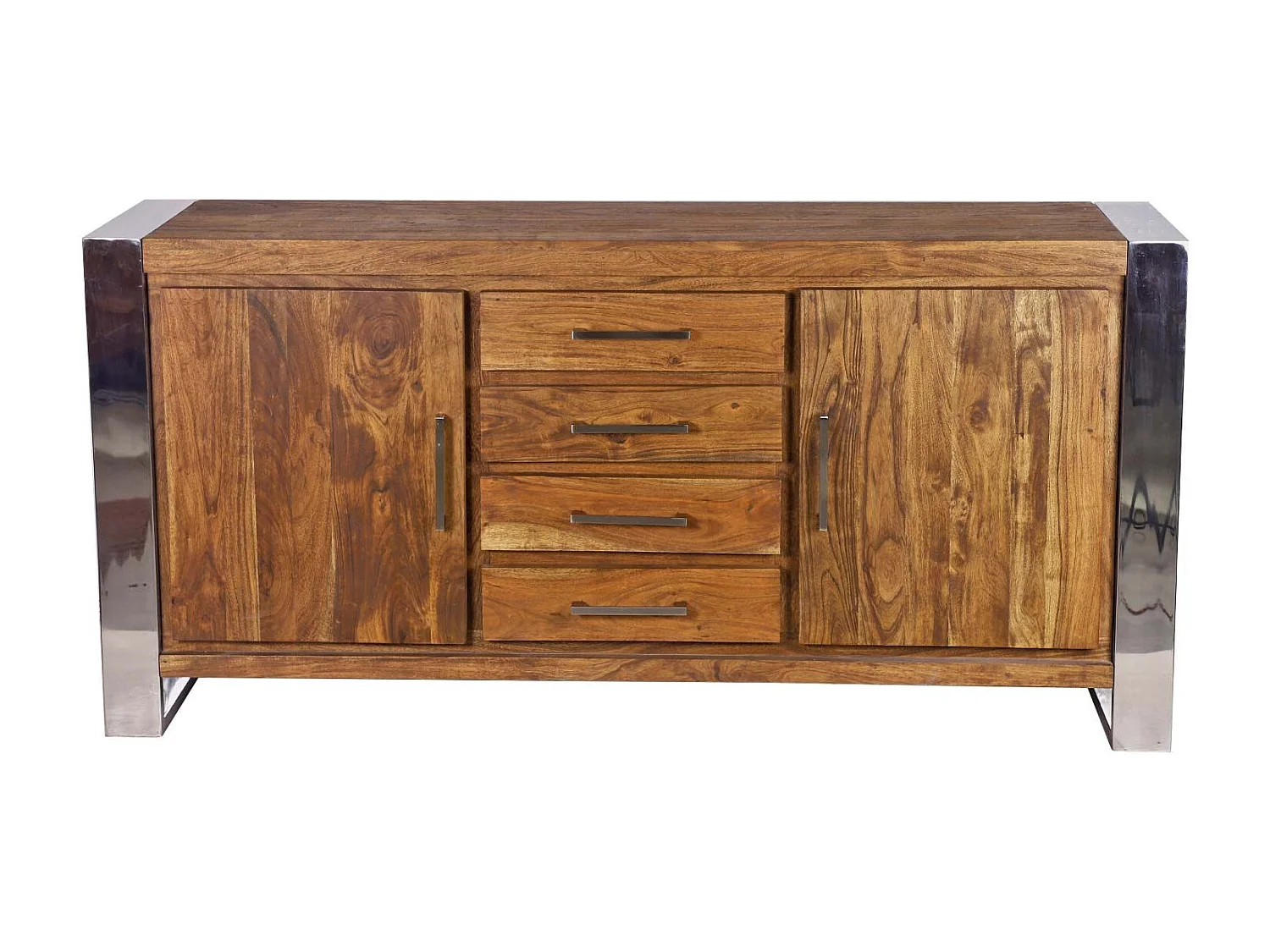 Buffet 2 portes 4 tiroirs PM | Acacia Stainless III