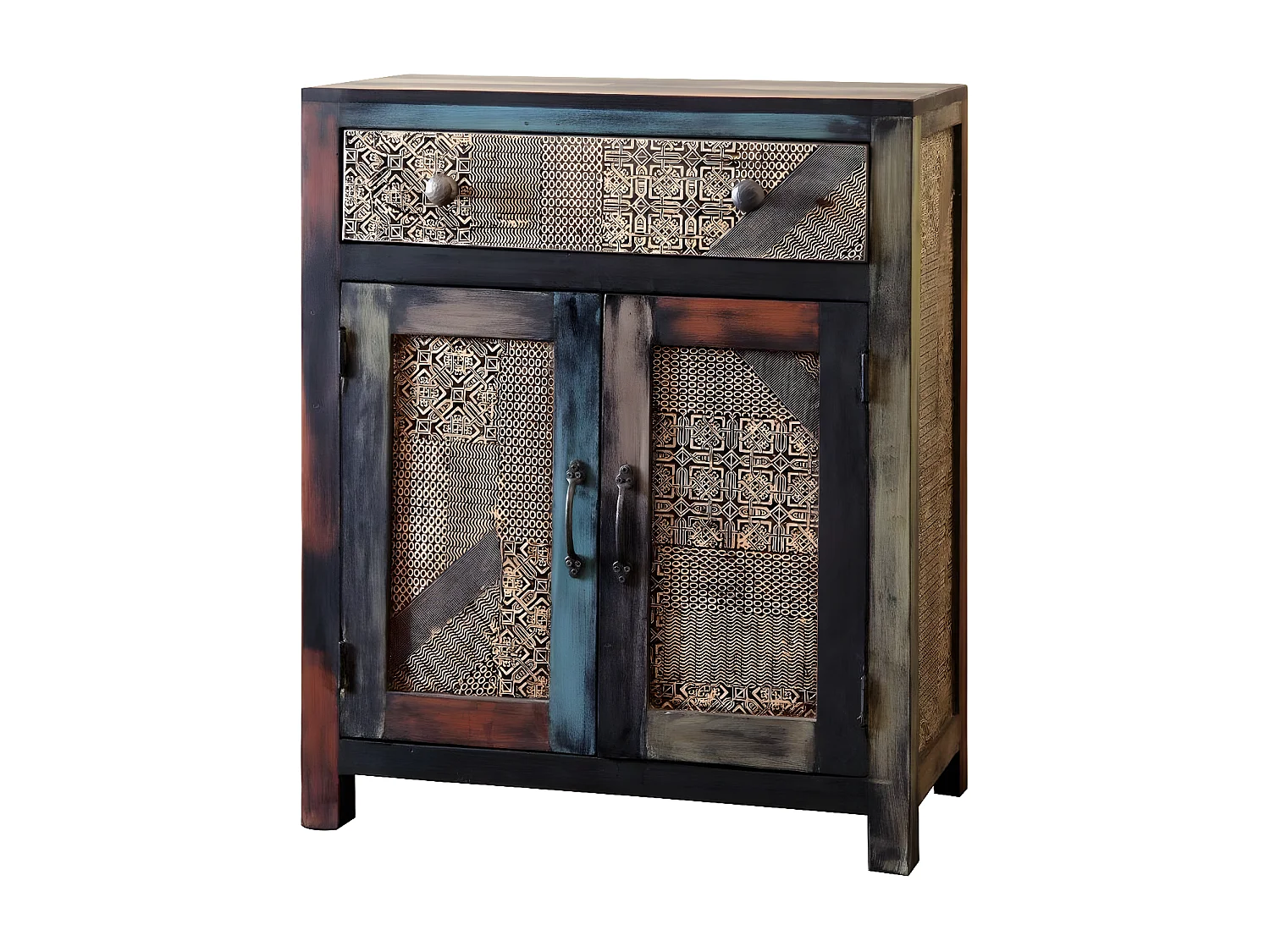 Buffet 2 portes 1 tiroir | Manguier Pushkar