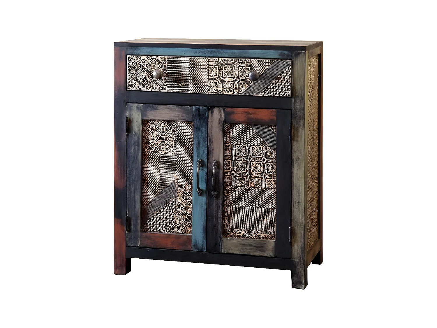 Buffet 2 portes 1 tiroir | Manguier Pushkar