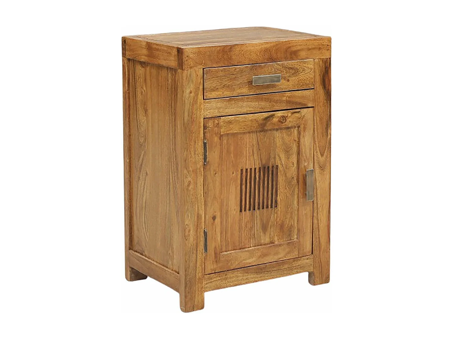 Chevet strié bois - Charnière gauche | Acacia Ramani