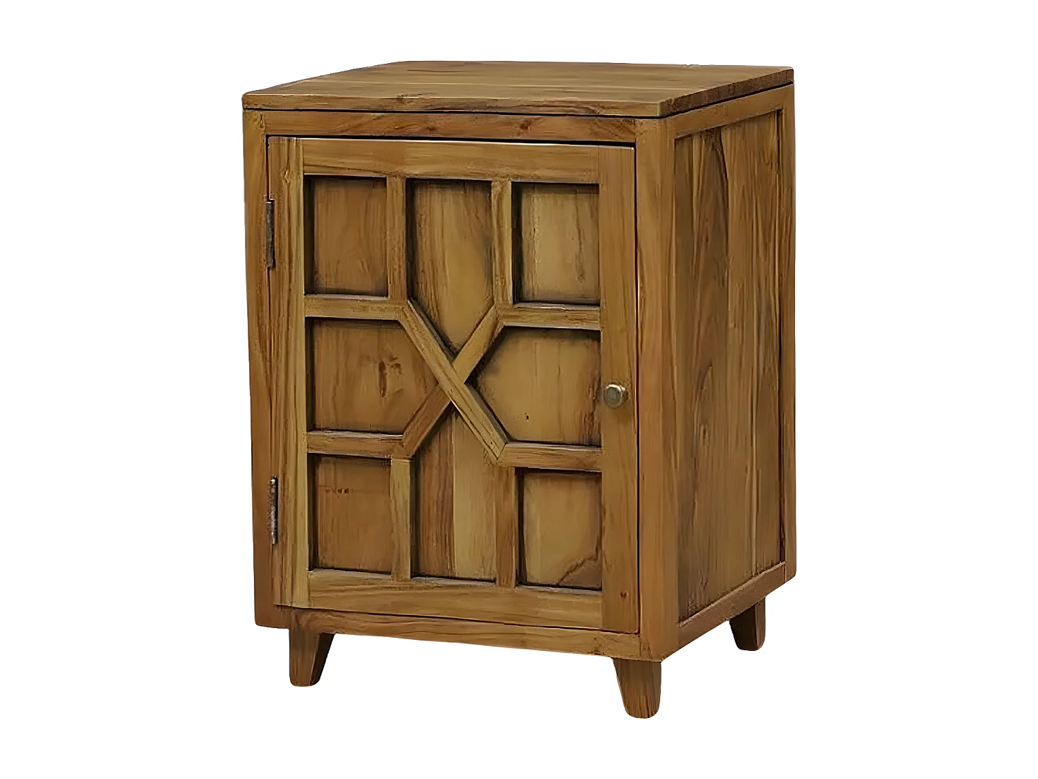 Chevet arabesque bois - Charnière gauche | Acacia Punjab