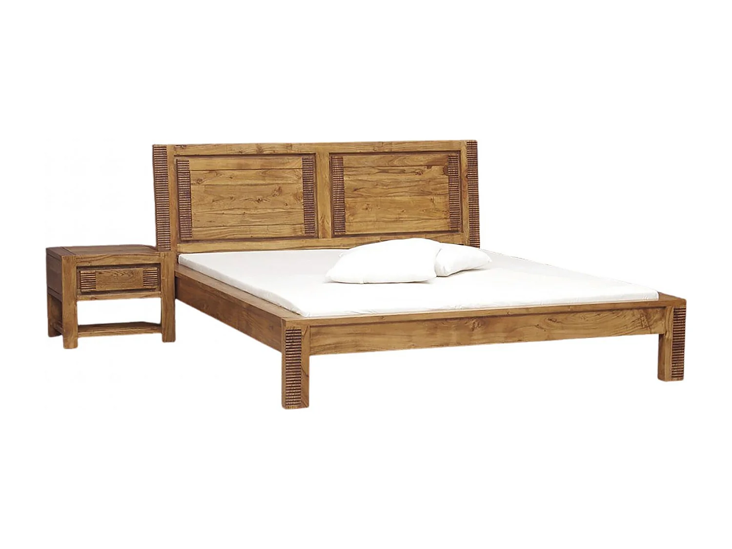 Chevet bois strié 1T | Acacia Verone