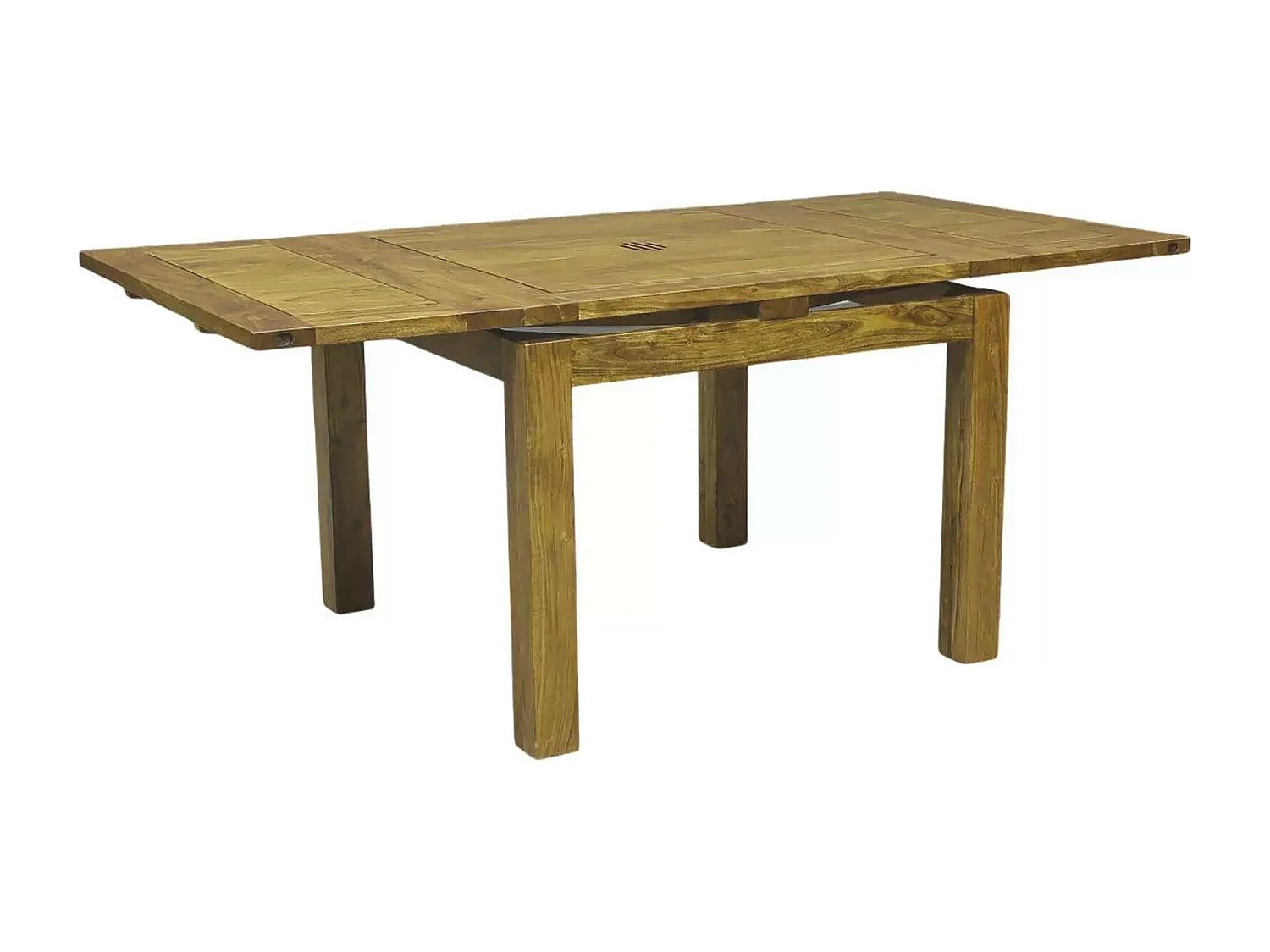 Table carrée 70x70 à rallonges