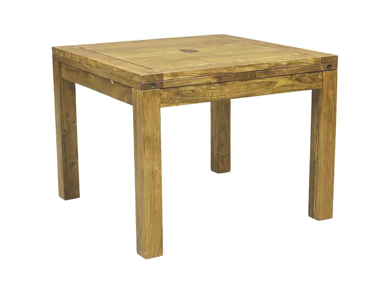 Table carrée 70x70 à rallonges