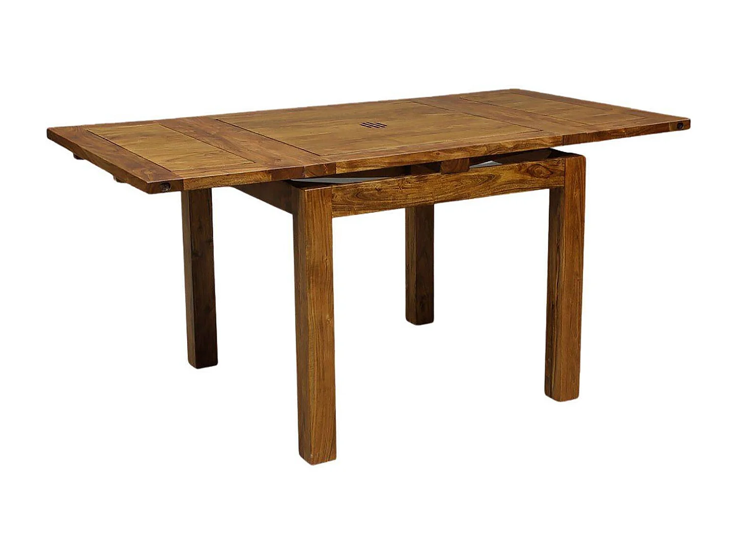 Petite table à manger carrée allonge 70 | Acacia Gordon