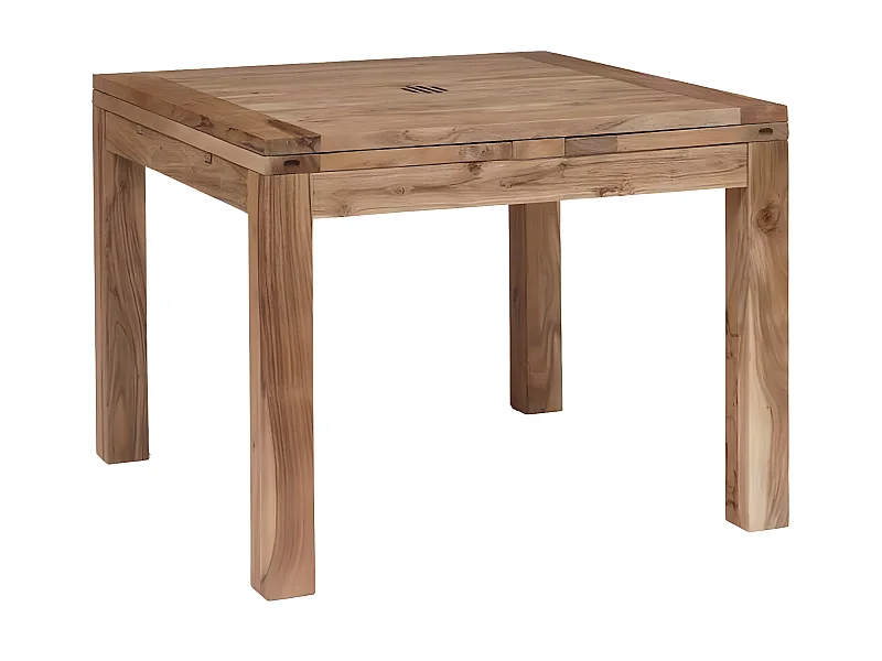 Table carrée à rallonges | Acacia Gordon