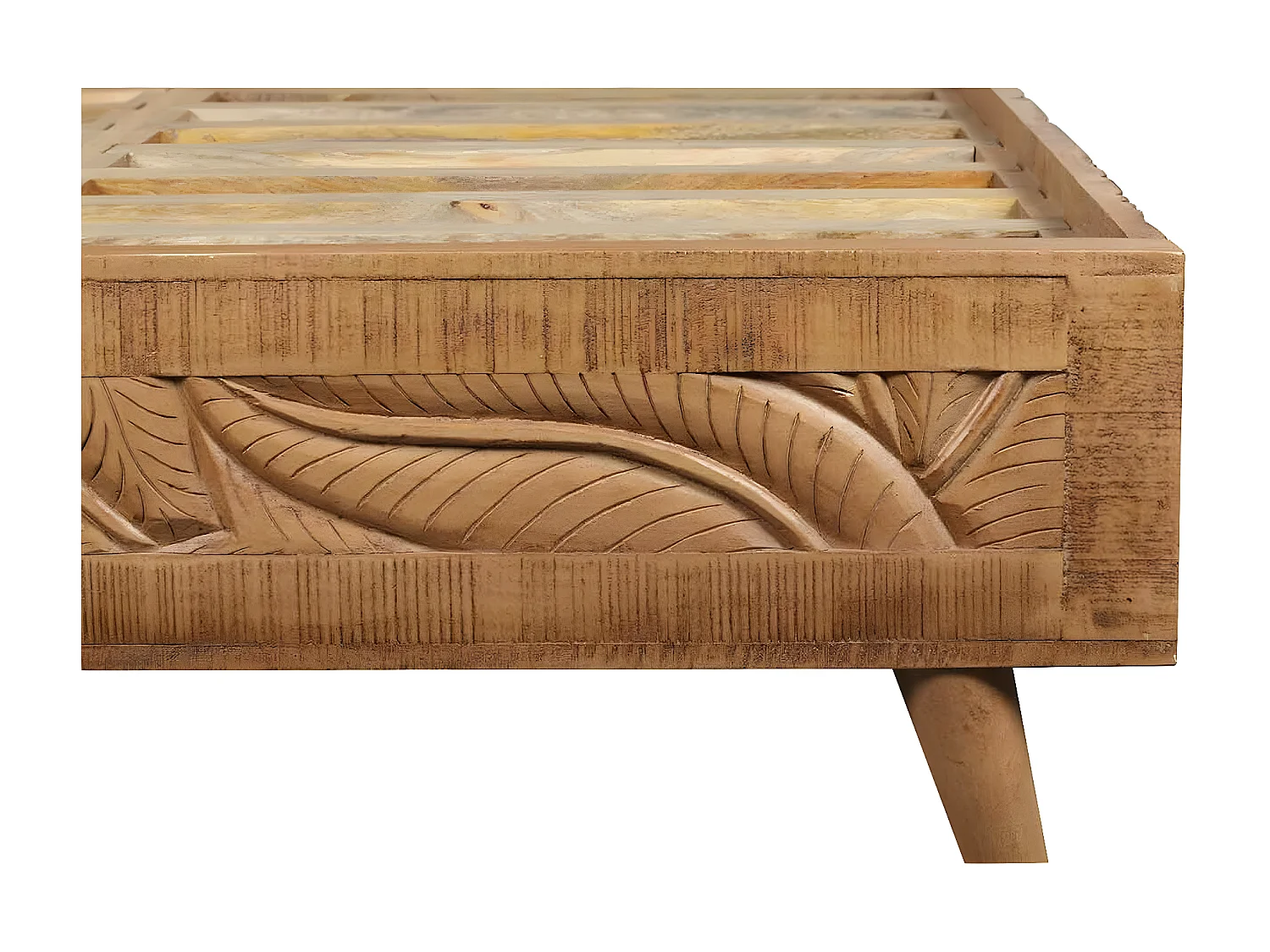 Lit sculpté 160 cm | Manguier Floria