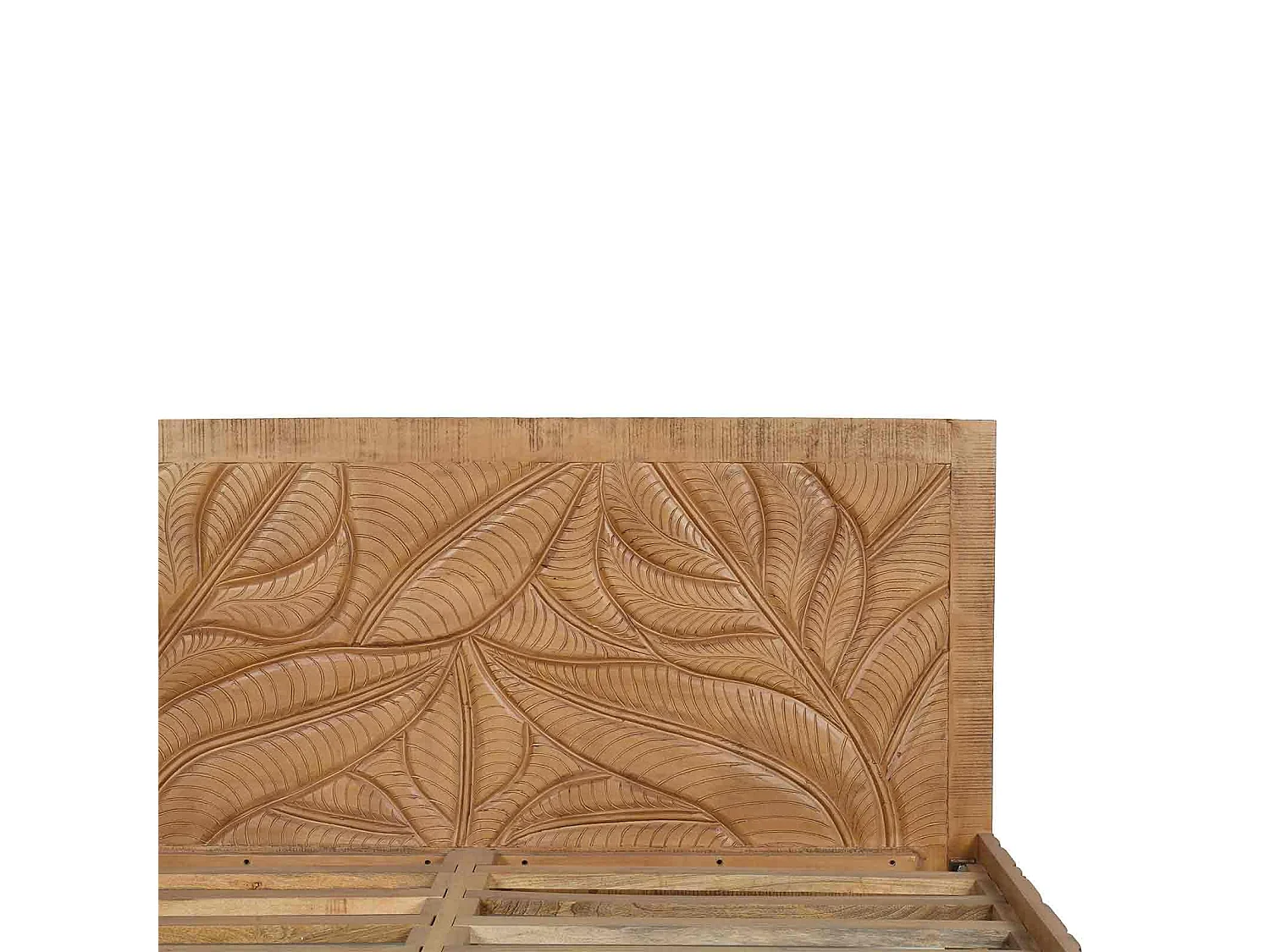 Lit sculpté 160 cm | Manguier Floria