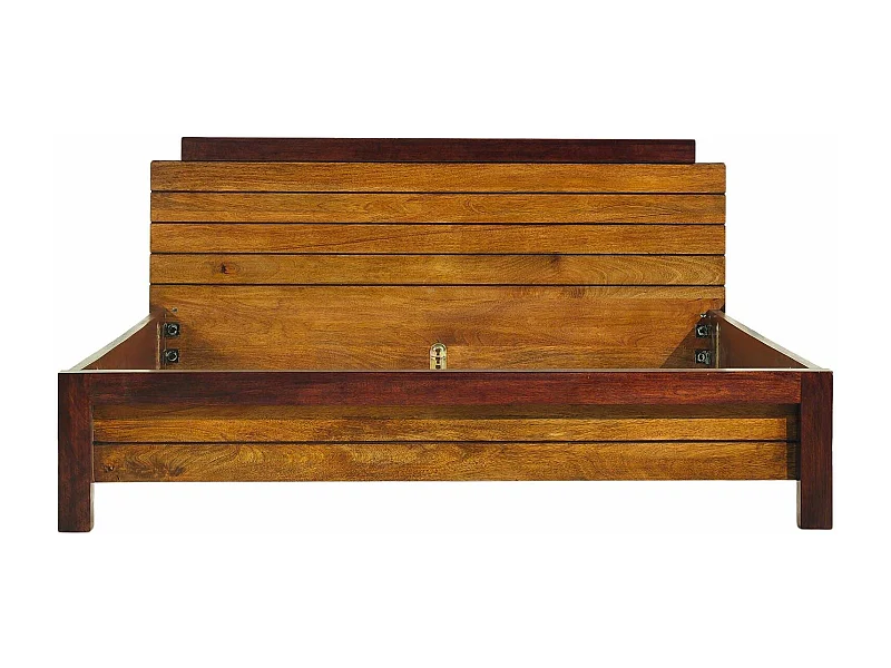 Lit 160 bois massif bicolore | Manguier Herods