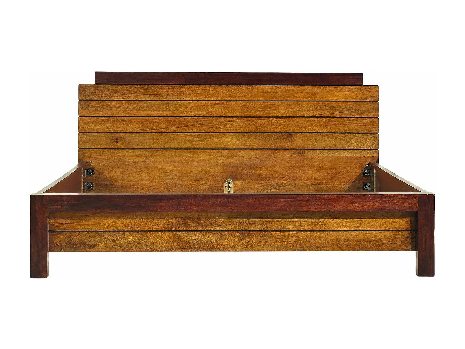 Lit 160 bois massif bicolore | Manguier Herods