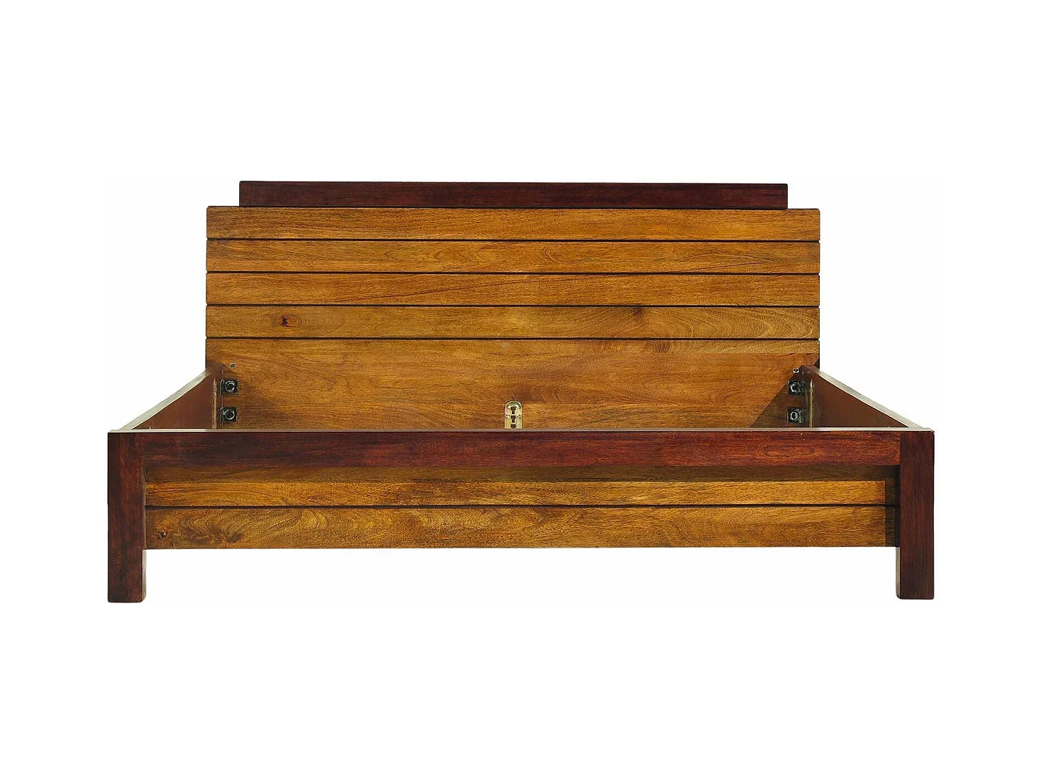Lit 160 bois massif bicolore | Manguier Herods