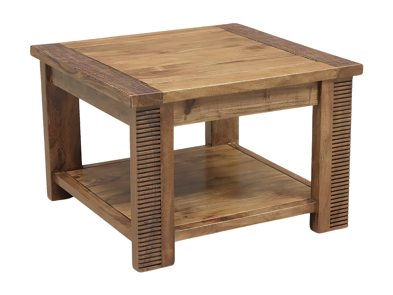 Bout de canapé bois strié | Acacia Verone