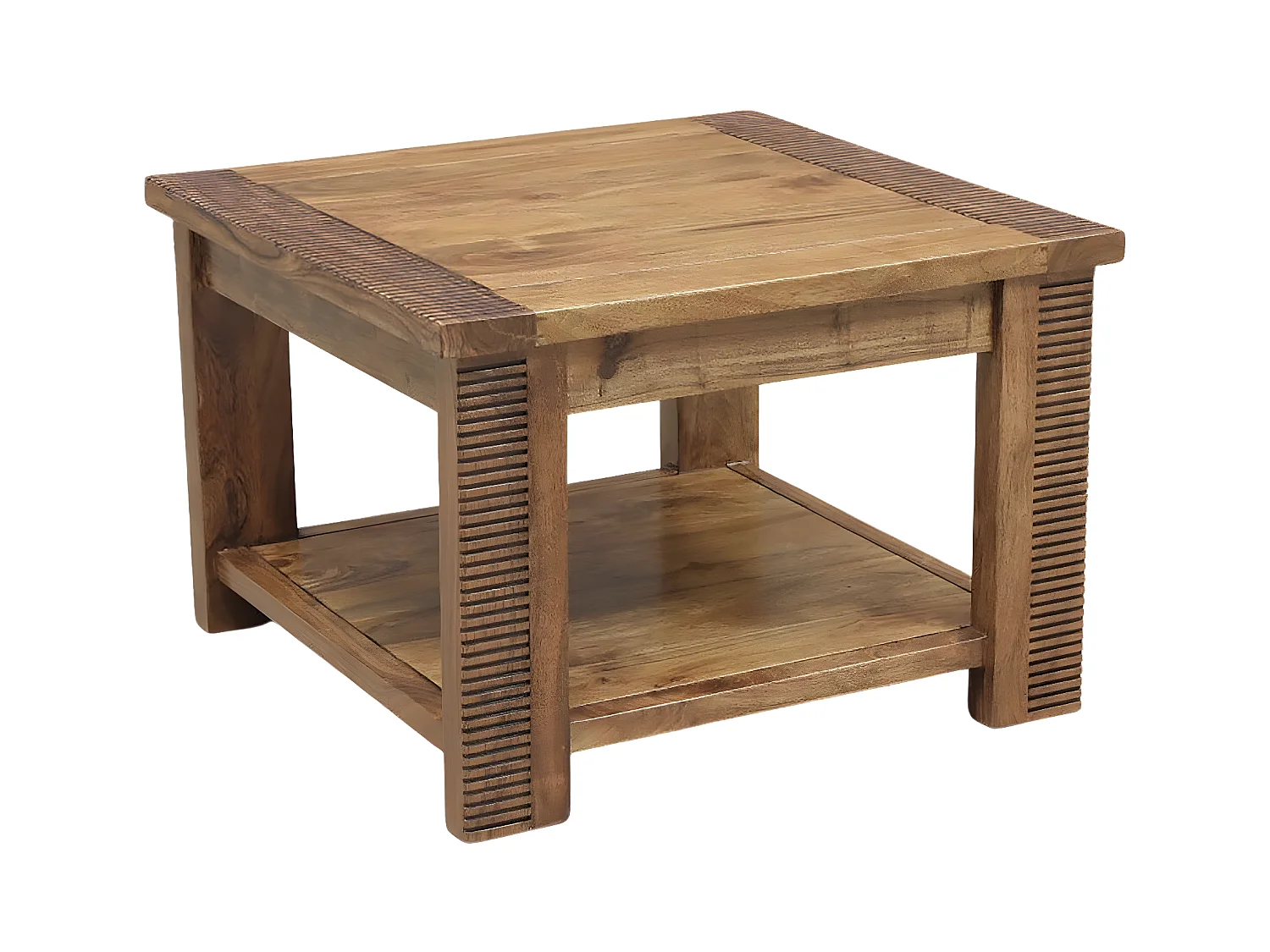 Bout de canapé bois strié | Acacia Verone