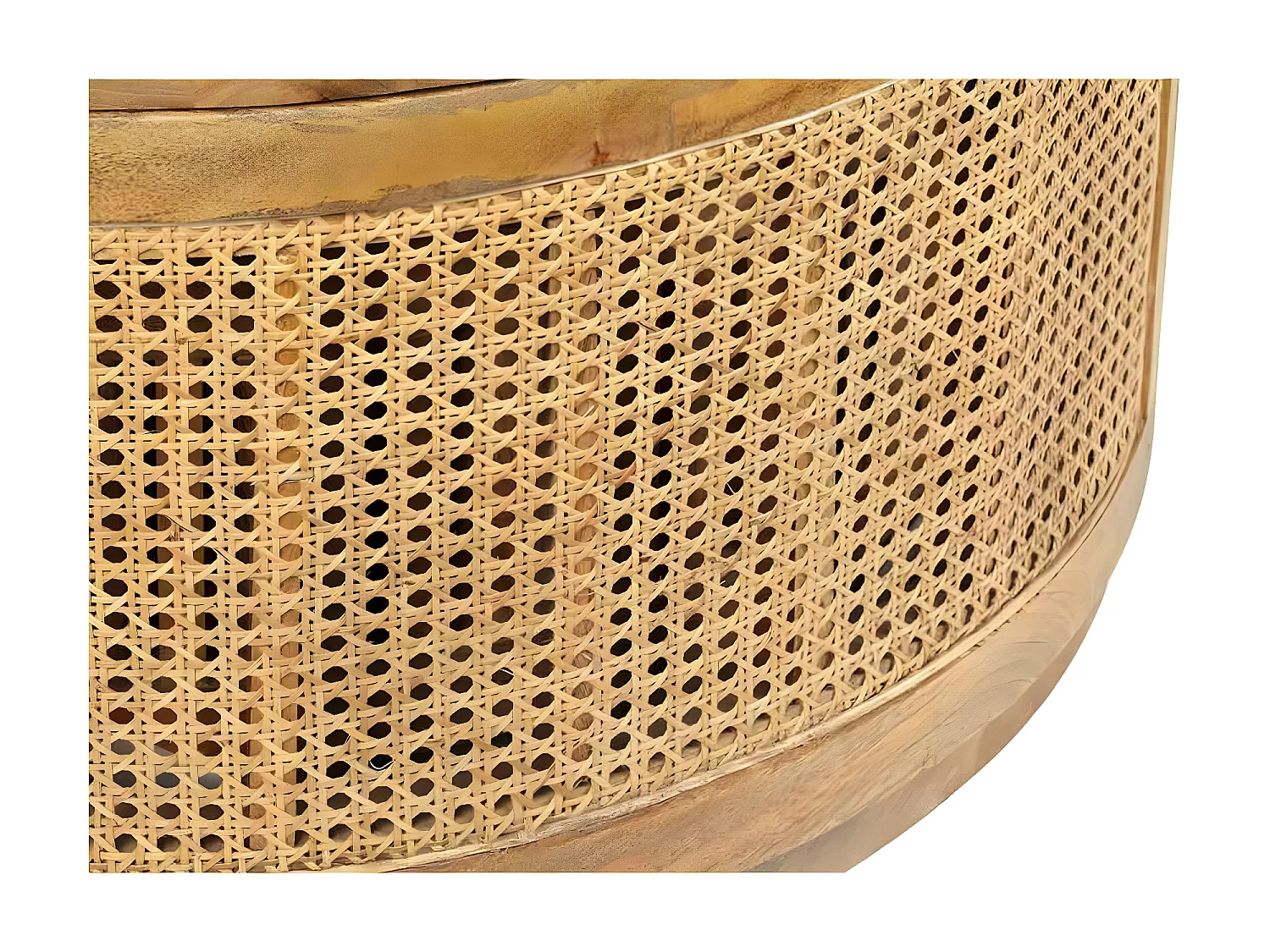 Set de 2 tables basses manguier et cannage | Offre M&M