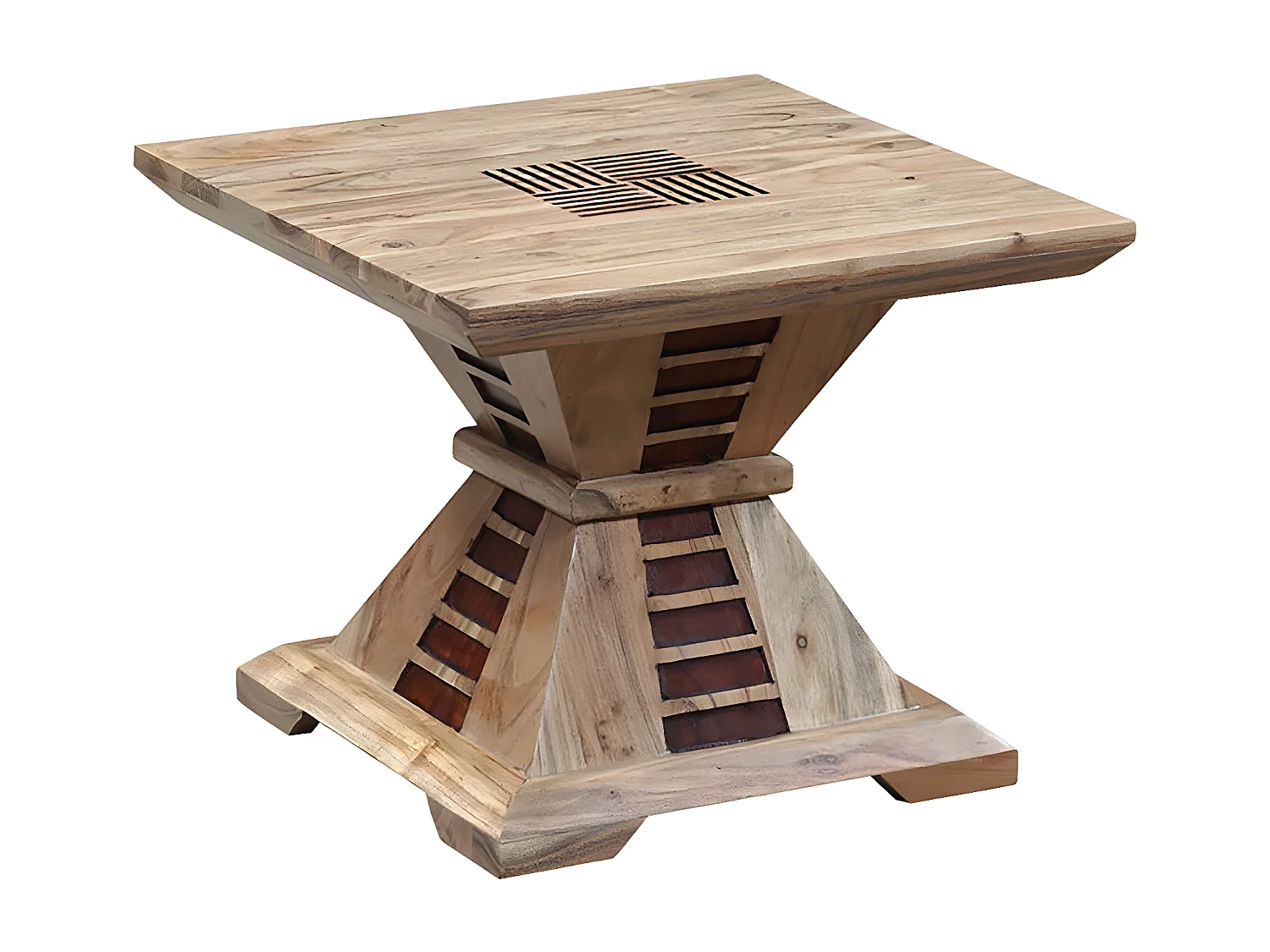 Bout de canapé bois bicolore | Acacia Luxor