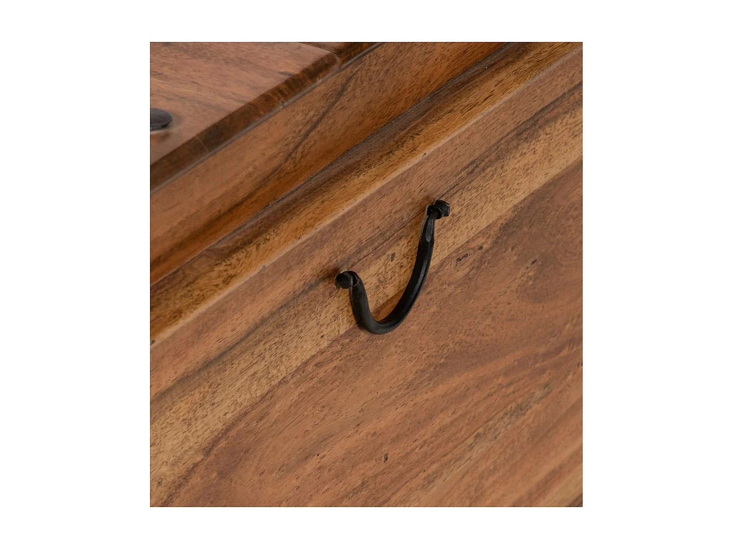 Table basse coffre carrée en acacia massif