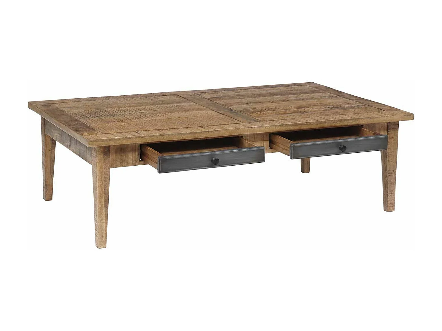 Table basse 4 tiroirs | Manguier Farm II
