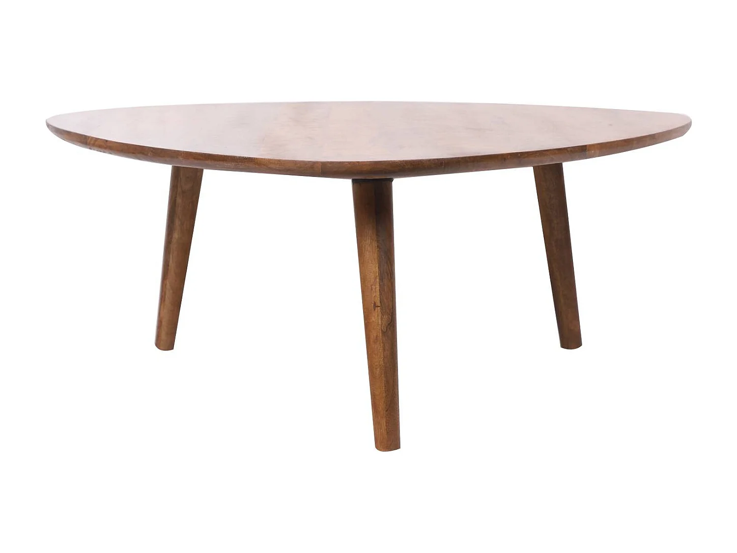 Table basse losange 117X105X40 en manguier massif