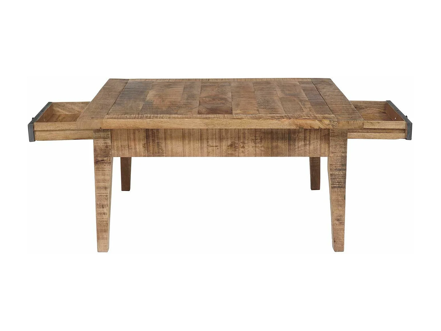 Table basse carrée 2 tiroirs | Manguier Farm II