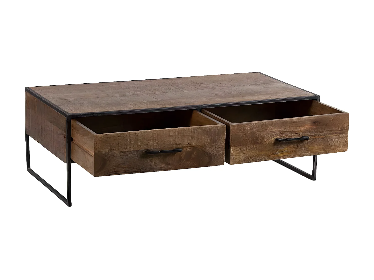 Table basse 2 tiroirs | Manguier Stockholm