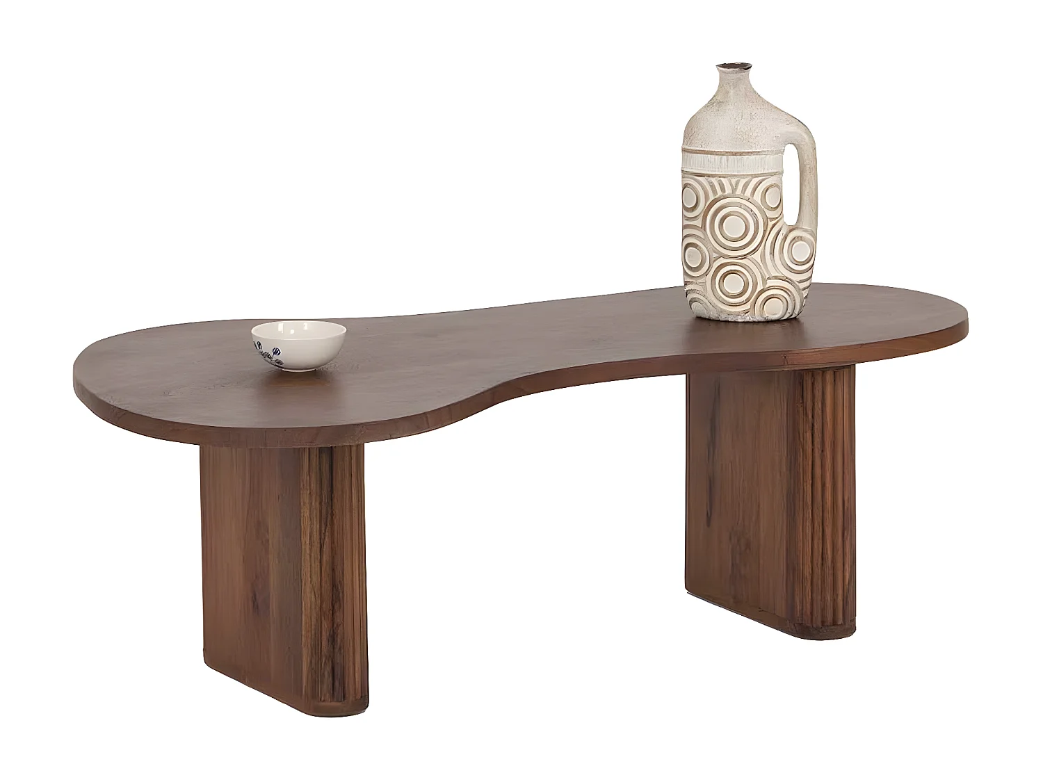 Set de 2 tables basses ovales | Acacia Arad