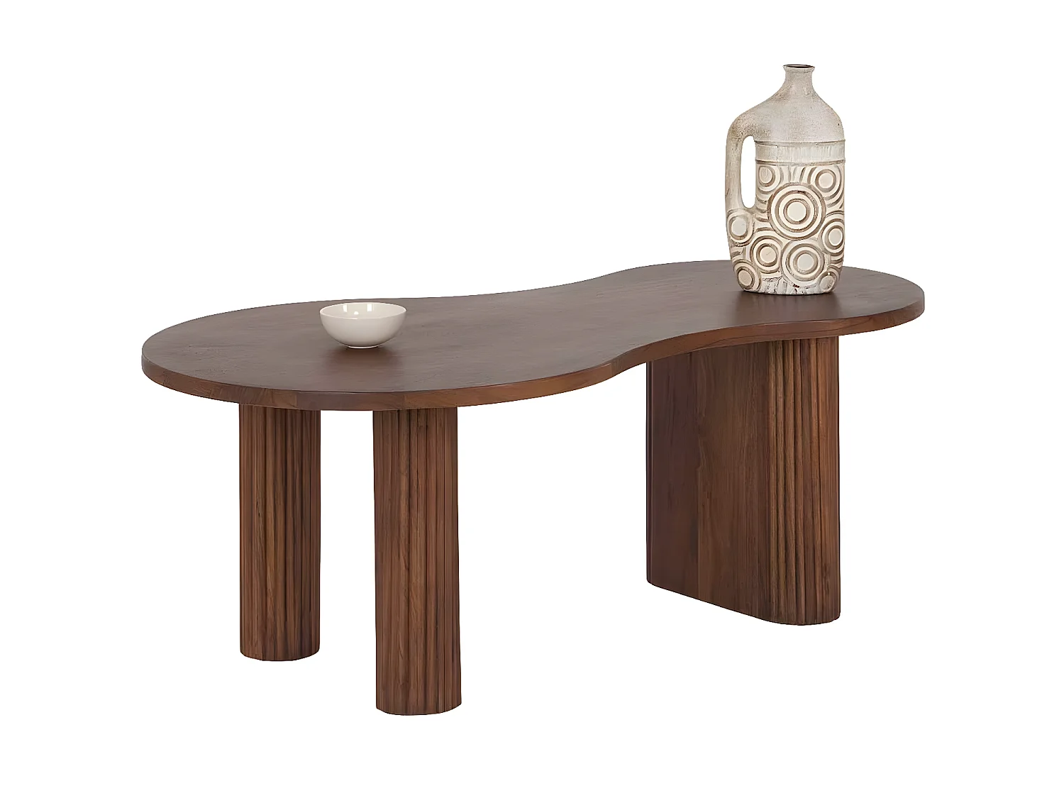 Set de 2 tables basses ovales | Acacia Arad