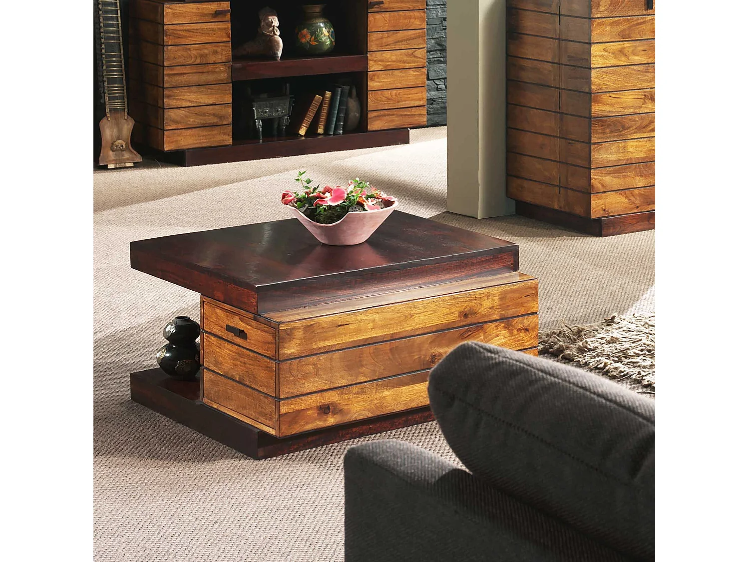 Bout de canapé bicolore | Manguier Herods