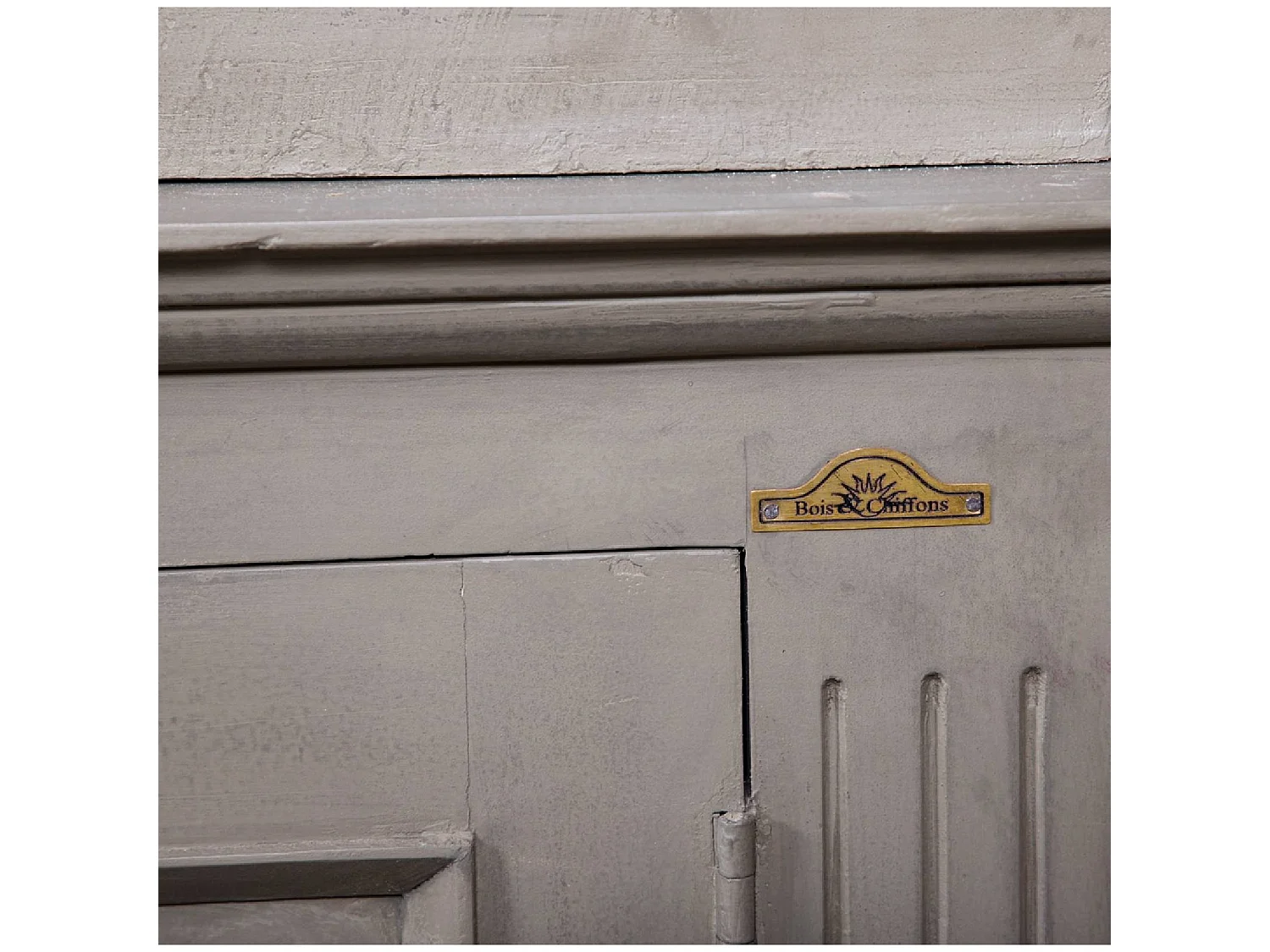 Bibliothèque 2 portes en acacia massif et plaquage