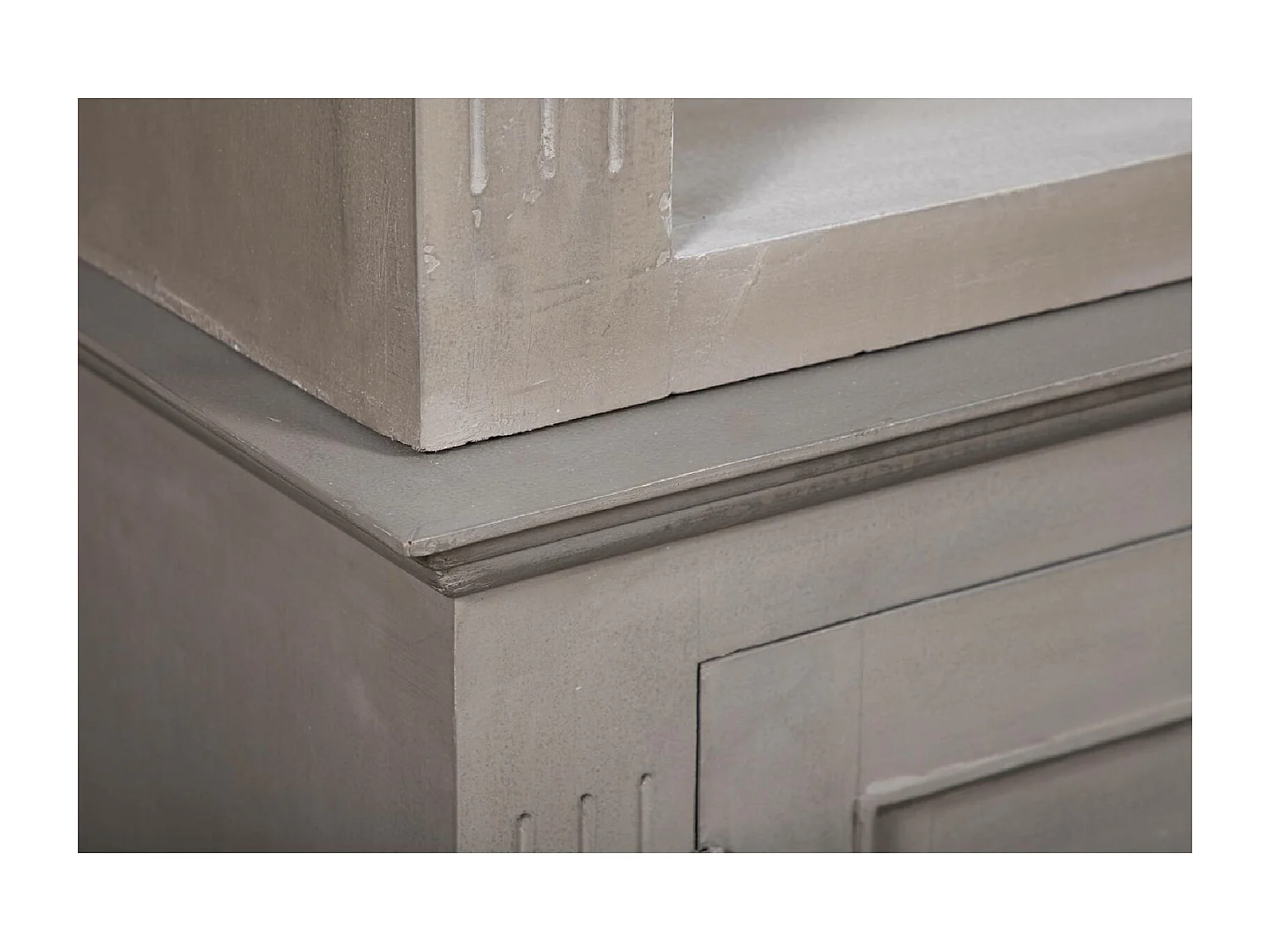 Bibliothèque 2 portes en acacia massif et plaquage