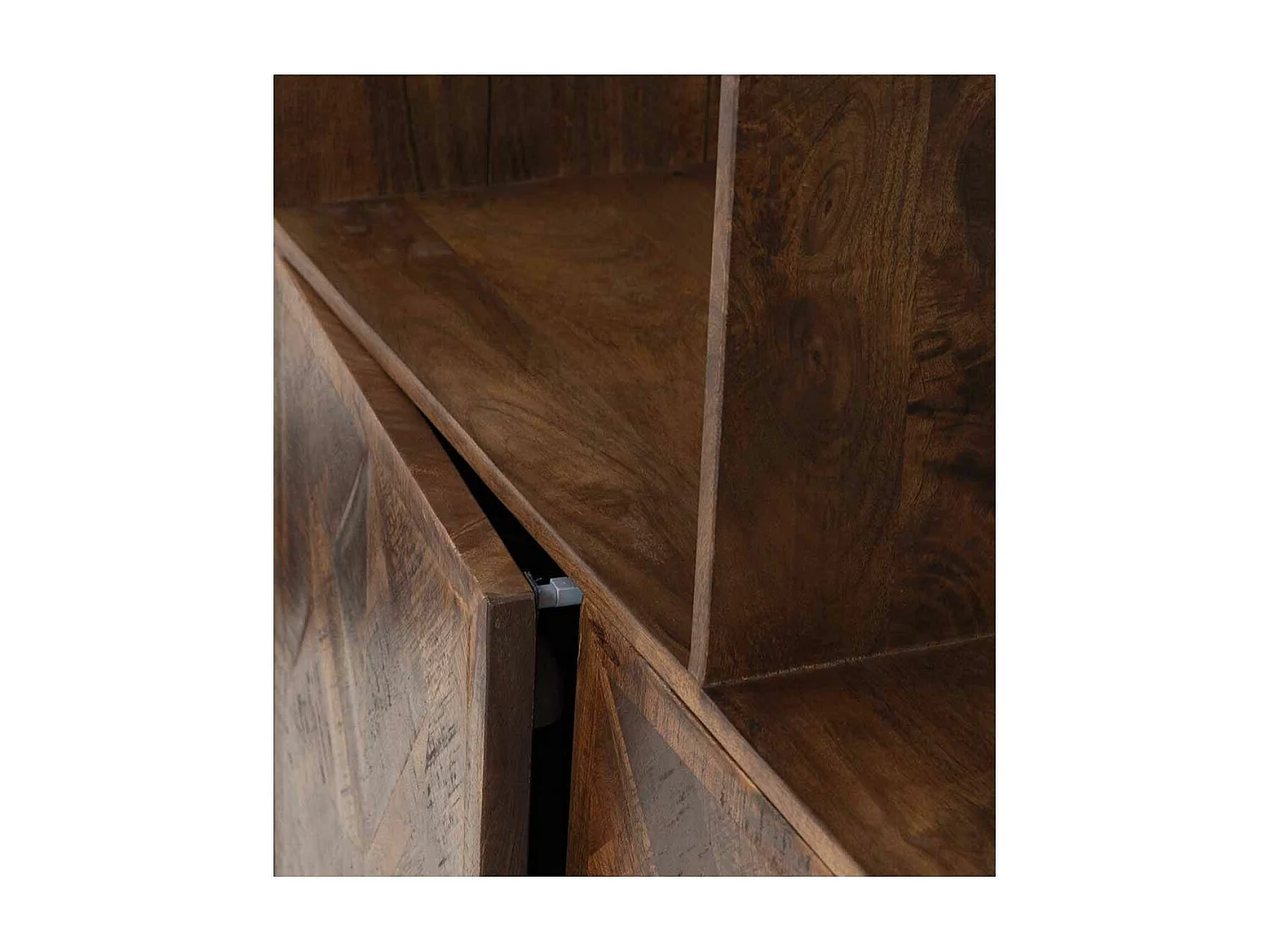 Bibliothèque 2 portes 6 niches | Manguier Kama