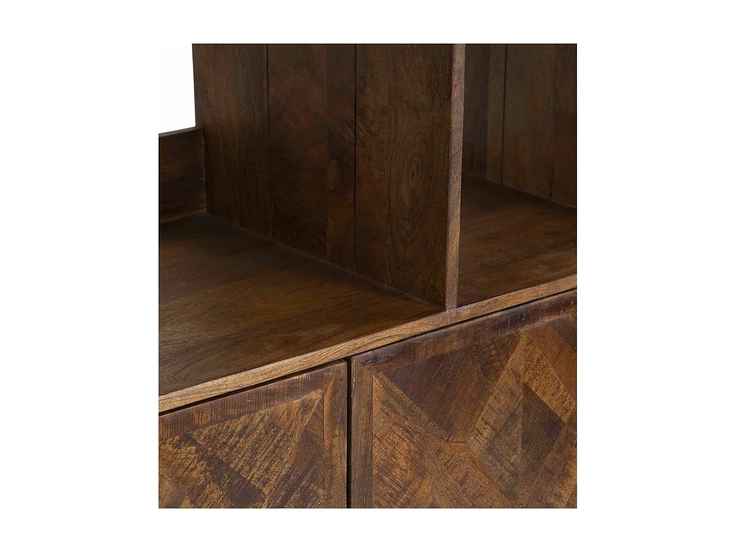 Bibliothèque 2 portes 6 niches | Manguier Kama