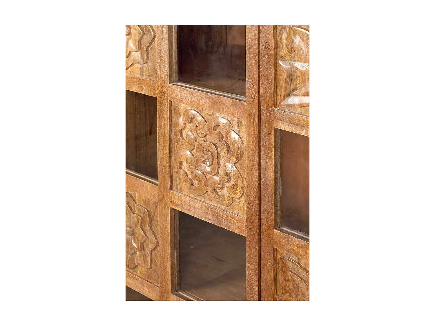 Bibliothèque sculptée 2 portes | Manguier Sculture