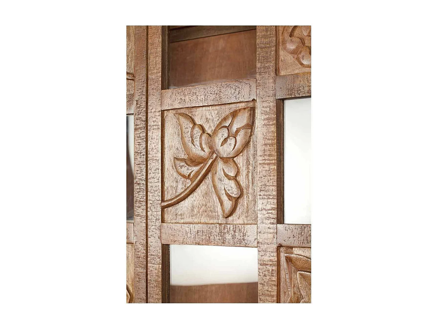 Bibliothèque sculptée 2 portes | Manguier Sculture