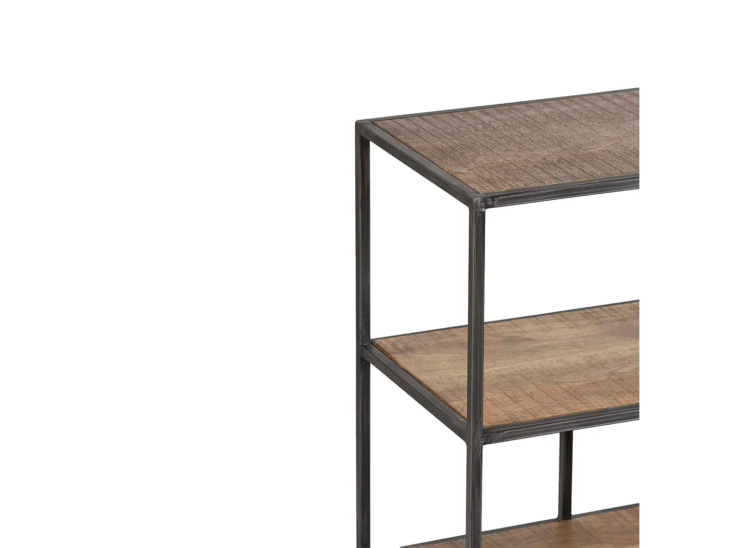 Etagere basse bois metal | Manguier Stockholm