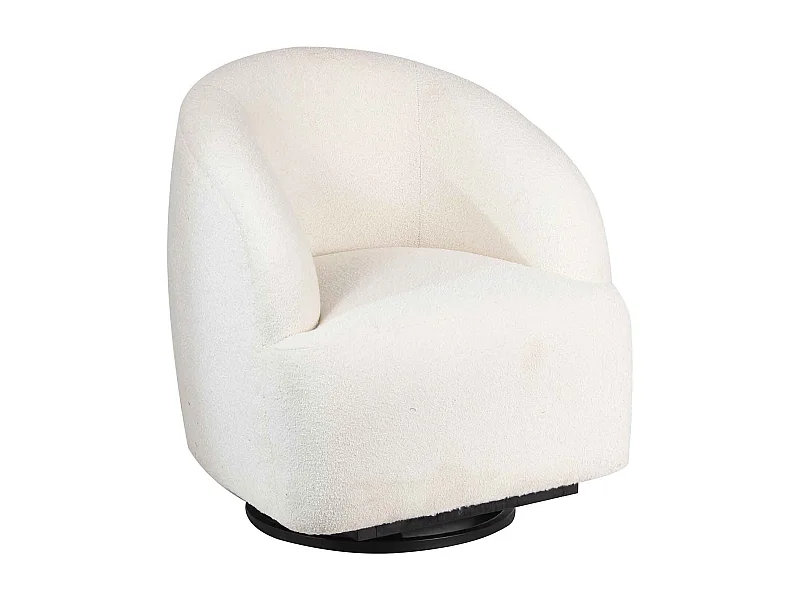 Fauteuil pivotant blanc Gubi | Offre M&M