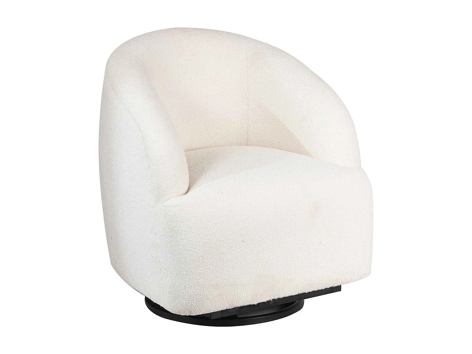 Fauteuil pivotant blanc Gubi | Offre M&M